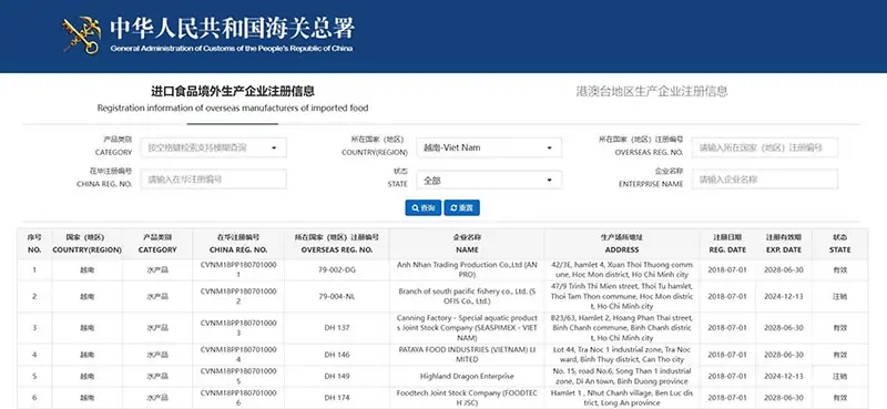 Tra Cứu Mã GACC